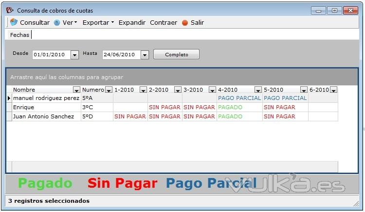 Gestion de Fincas :: Estado de cuentas de propietarios