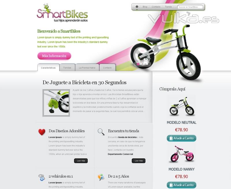 Diseo Pgina Web SmartBikes