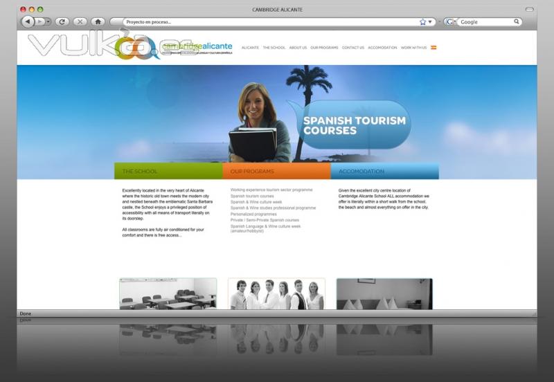 Diseño web para escuela de español
