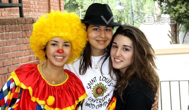 participantes en la grabacin del video Lip Dub