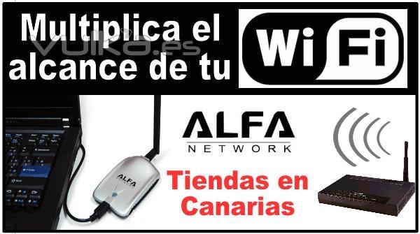 antena wifi alfa 1000  Multiplica la seal WIFI y consigue conectarte a redes mas lejanas