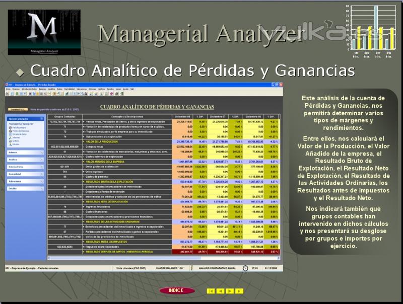 Cuadro Analtico de Prdidas y Ganancias.