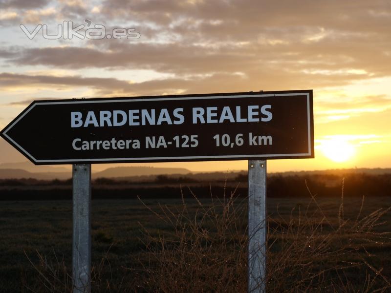 Una de las entradas a las Bardenas Reales de Navarra.