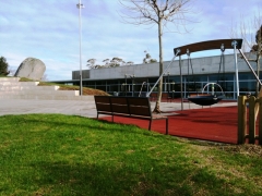 Construcción de parque público en Pabellón de Bueu. Pontevedra.