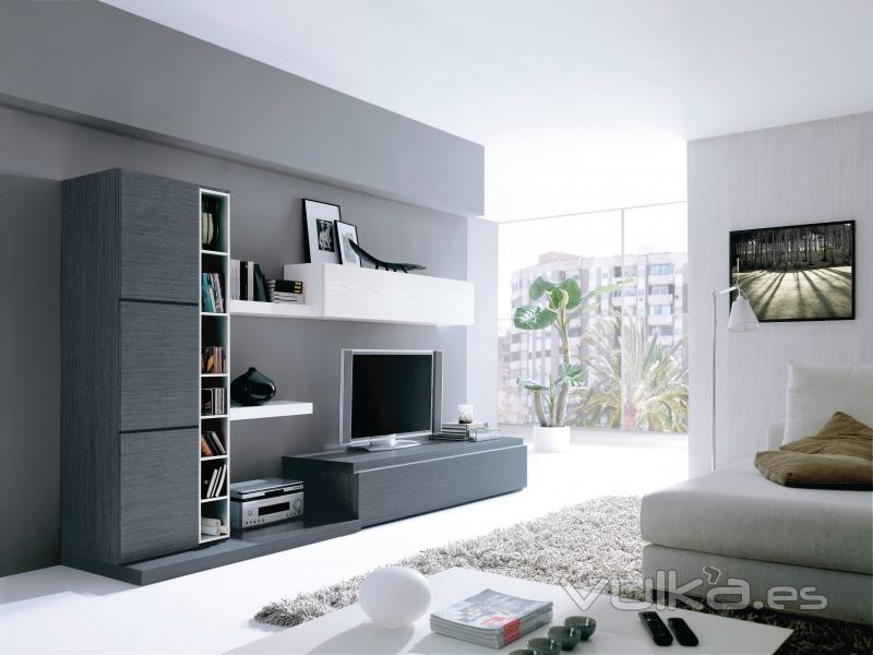 modular clever ceniza con blanco