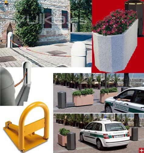 Bolardos, Pilonas, Barreras a Cadena, Jardineras Mviles, un mundo de soluciones para el control de accesos Urbano.