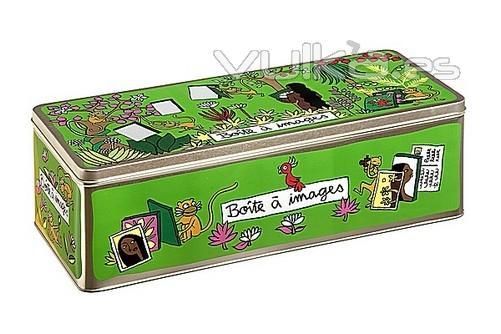 Caja metlica Boite a images