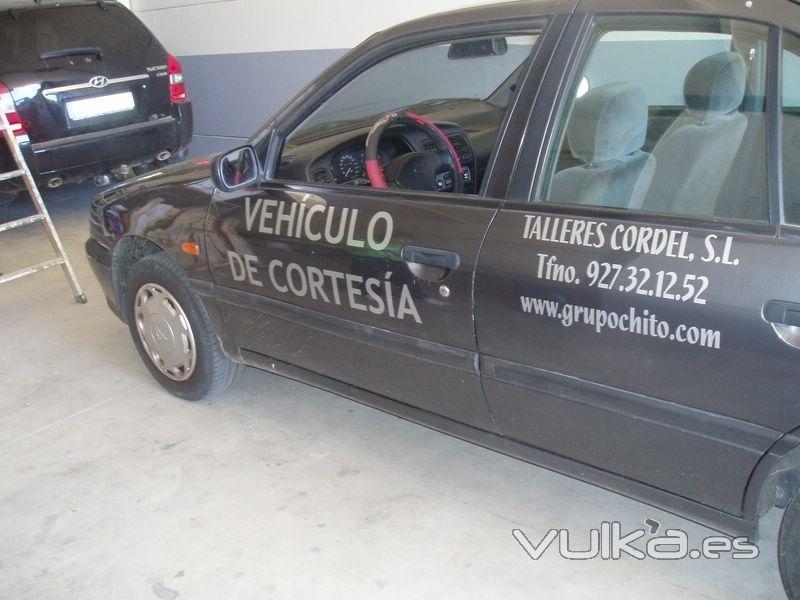 Rotulacion Vehiculo de cortesia talleres cordel 2