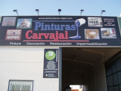 Rotulacion pinturas carvajal - lona gran formato