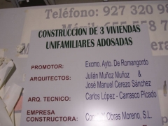 Rotulacion cartelerias obra construcciones y obras moreno