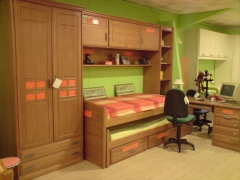 Dormitorio juvenil de pino.12 colores a elegir y diversas composiciones