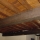 Detalle de barnizado de videria interior en cabaa en Cantabria