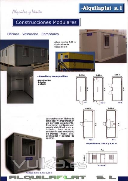 Alquiler y venta de casetas de obra, almacen y contenedores de seguridad de 6m