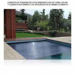 Cubierta de piscina flotante de policarbonato solar. panel solar y cubierta en un solo elemento. novedad. ideal ...