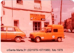 Local inicial de tallers prats el ano 1979