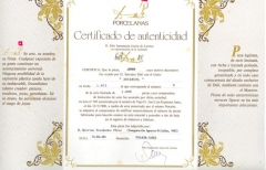 Quirino & brokers certificado de autenticidad del jarrn diseado por d salvador dali con una edicin limitada a ...