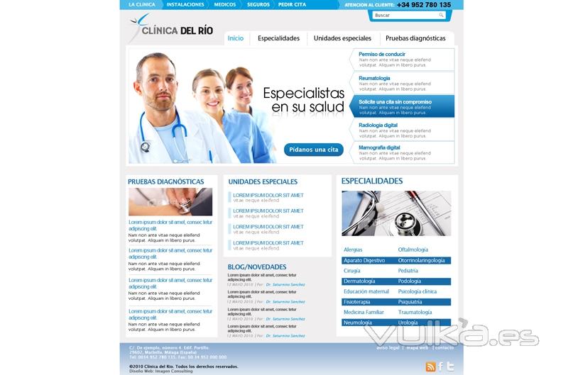 Diseño de Página Web para Clínica del Río