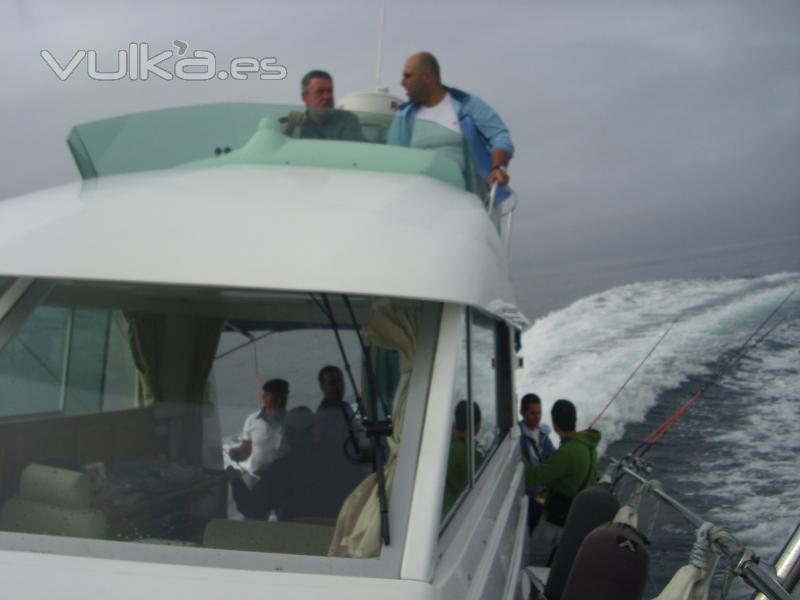 En ruta hacia una zona de pesca.