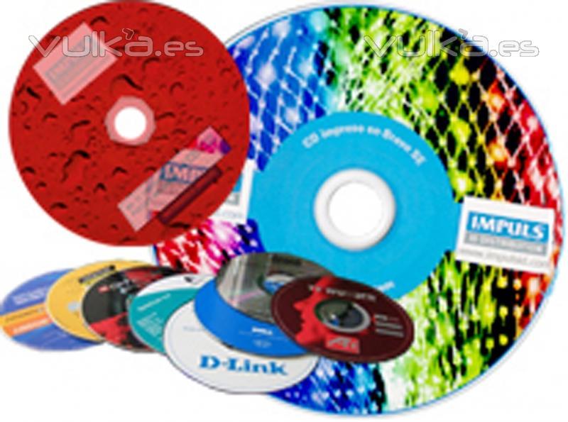 Imprision Cd y DVD a todo color y sin mínimos, desde 1 unidad a cientos!