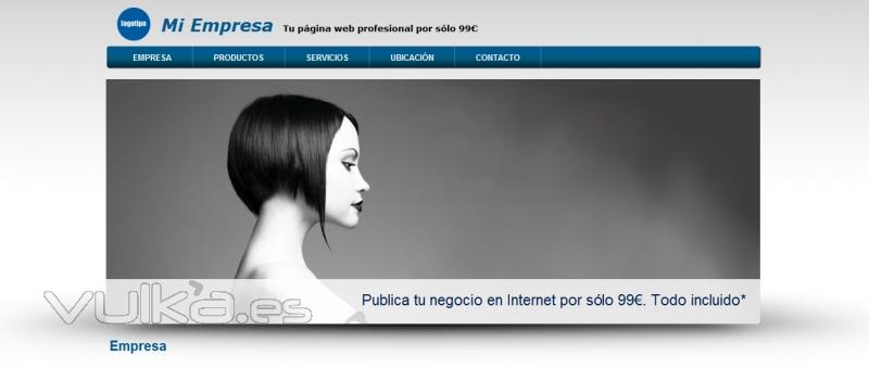 Demostracin de Tu Pgina Web Profesional por 99EUR, visita demo.negolia.es