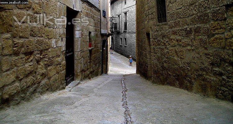 Calzadas romanas en la villa de Uncastillo