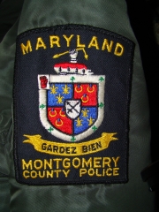Parche de la policia del condado de montgomery (maryland) usa