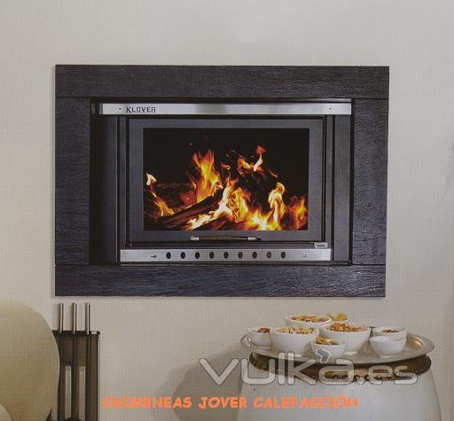 NOVEDAD! CHIMENEA-CALDERA A LEA, PUERTA GILLOTINA, GRUPO HIDRULICO DE SERIE PARA CALEFACCIN CENTRAL. 