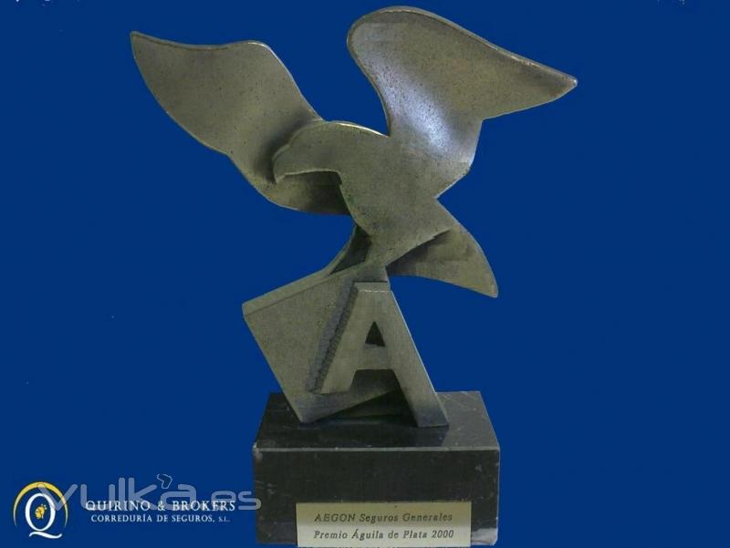 QUIRINO & BROKERS Premio Aguila Plata al mejor productor de seguros de empresas de LUGO en AEGON Seguros 2000