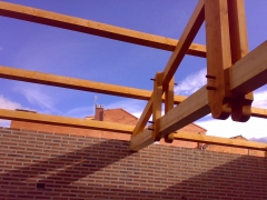 Estructura de madera para cubierta