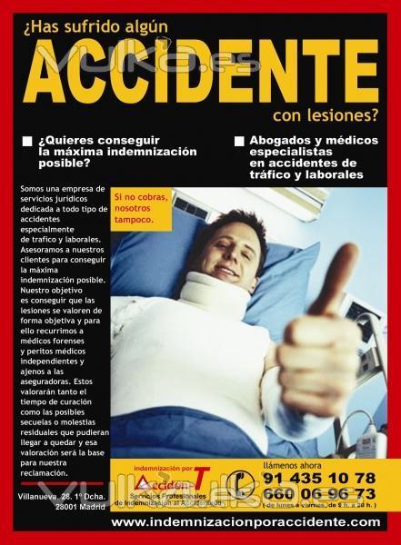 Anuncio Indemnización por Accidente en Prensa