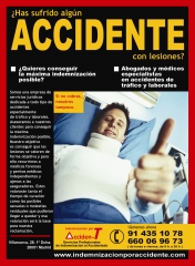 Anuncio Indemnización por Accidente en Prensa