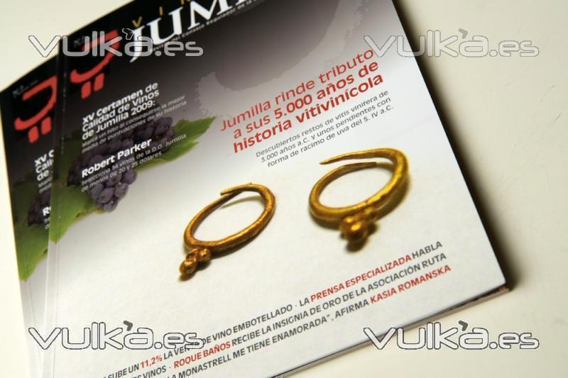 diseño y maquetación revista de vinos d.o. jumilla