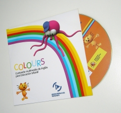 Cd-rom en sobre de carton impreso