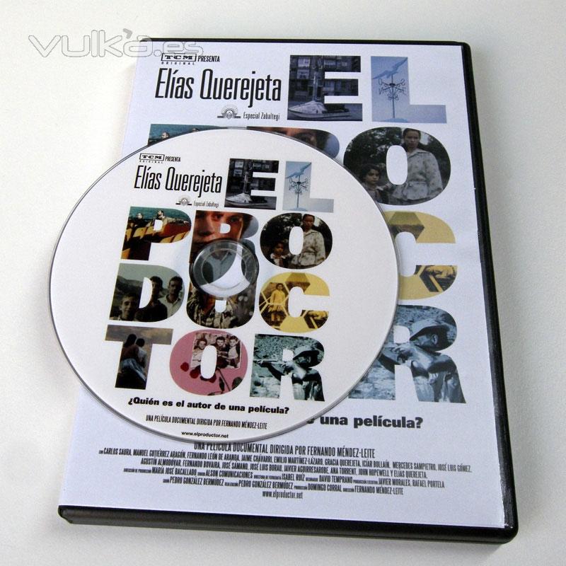 DVD-5 con estuche formato DVD y cartula exterior
