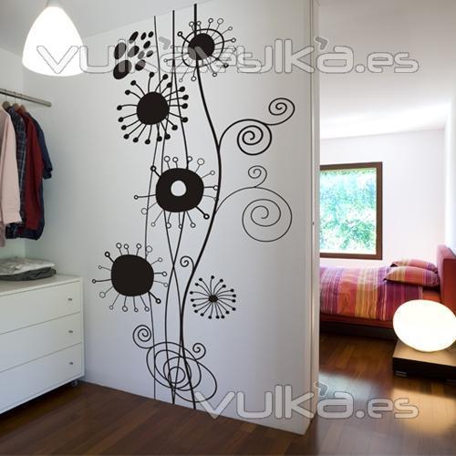 Vinilo decorativo floral