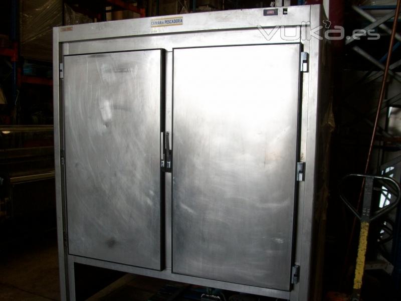 Armario Refrigeracion 2 pertas 170x90x190cm Pescaderia Acero Inoxidable Medidas interior 66x66cm