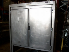 Armario refrigeracion 2 puertas 170x90x190cm pescaderia acero inoxidable medidas interior 66x66cm