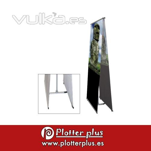 Banner automontable impreso en lona plstica