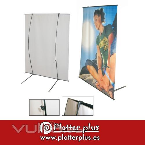 Banner automontable impreso en lona plstica