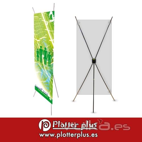 Banner automontable impreso en lona plstica