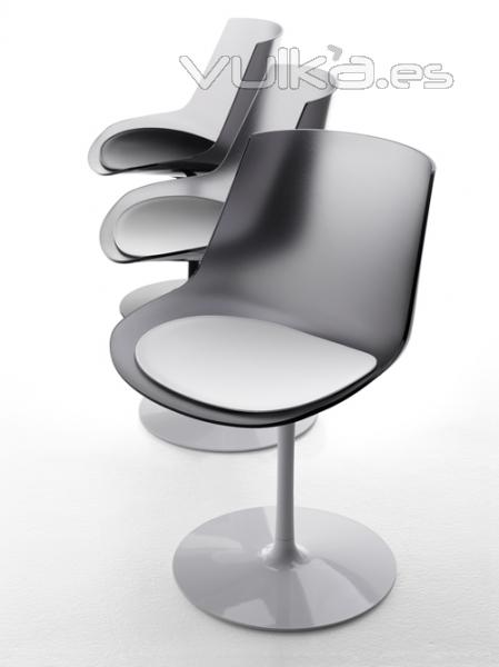 Flow chair fum de MDF Italia