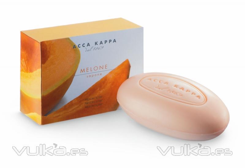 Jabon natural vegetal de meln de Acca Kappa en lineabao.com