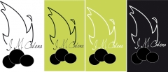 Diseno de logotipo de carbones vegetales cadena