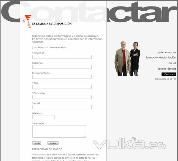 Diseño de Página Web de Centro Web de la Calidad