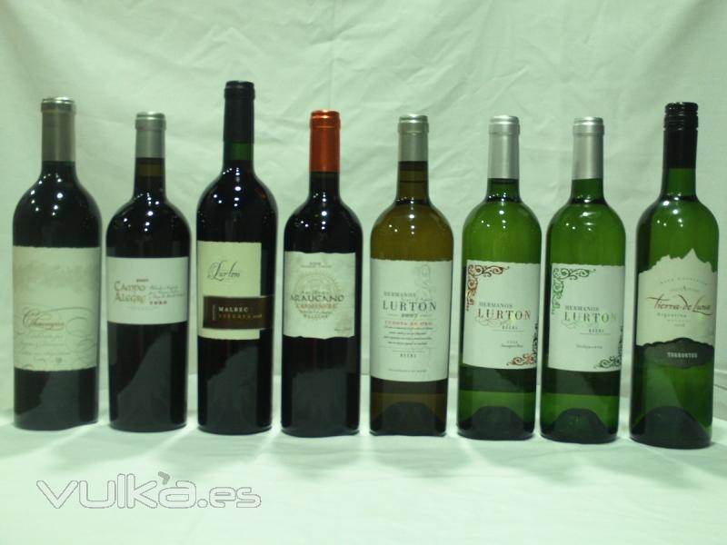 Seleccion de vinos de LOS HERMANOS LURTON Y MICHEL ROLLAND
