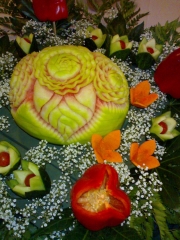 Even-art. decoracin con frutas......talladas. - foto 14