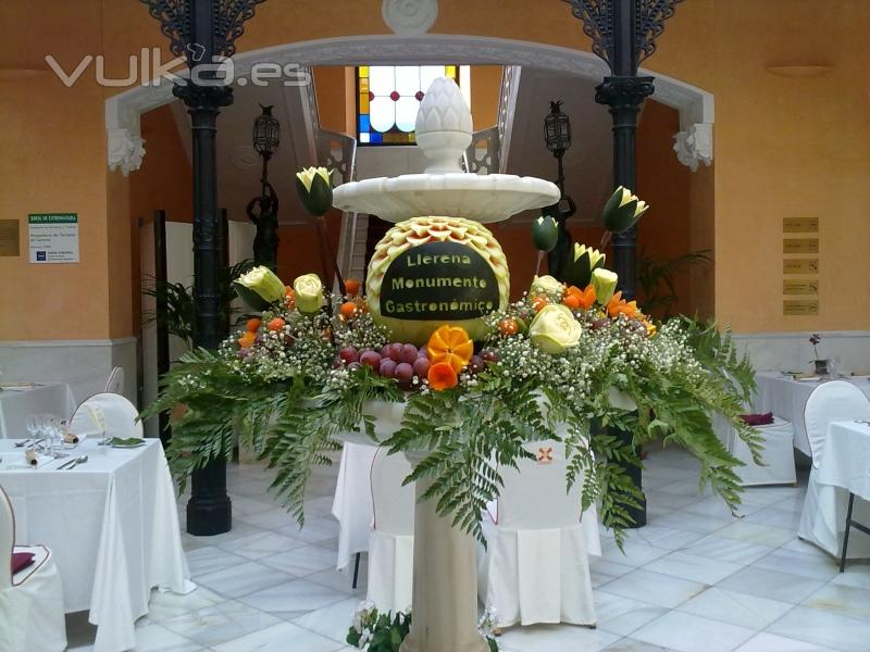 Decoracin para eventos en fuente