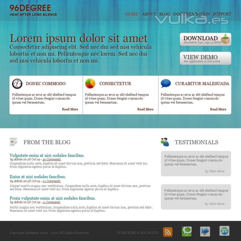 Diseño grafico web de pagina de empresa