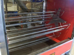 Asador de pollos, rotativo, 5 norias, mod depose, 380v, 1080x690x1580, doregrill