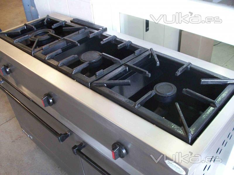 Cocina 3 Fuegos Con Horno Acero Inoxidable